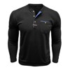 Men's Henley Shirt Long Sleeve Crew Neck, Casual Color Block T-Shirt with Buttons, Soft Regular Fit Daily Top - 3 of 4