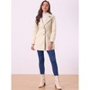 INSPIRE CHIC Women's Elegant Notched Lapel Button Single Breasted Winter Coat - 2 of 4