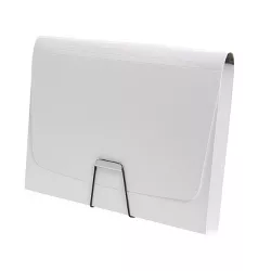 Staples Plastic 7 Pocket Reinforced Expanding Folder Letter Size White TR52024/52024