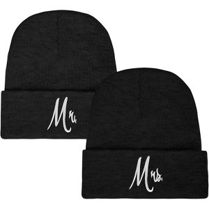 MSDC 1&2 Pack Beanie for Men Women Slouchy Beanie Hats Winter Knit Caps Soft Ski Hat Unisex - 1 of 4