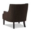 CAVINAS Polyester Accent Chair with Tufted Backrest and Wood Legs,Modern Upholstered Living Room Chairs,Reading Chairs for Living Room - 4 of 4