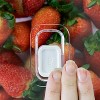 OU Fridge Organizer Bin with Vented Lid, Clear Stackable Refrigerator Storage Bin, Produce Kitchen Storage Container, 11.8" Depth, BPA Free - 3 of 4
