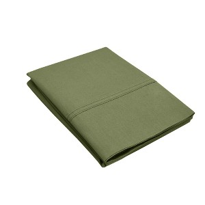 300 Thread Count Cotton Percale 2 Piece Pillowcase Set by Blue Nile Mills - 1 of 4