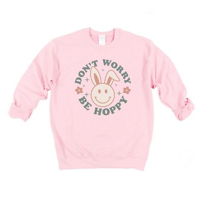 Simply Sage Market Women's Graphic Sweatshirt Be Hoppy Smiley Face