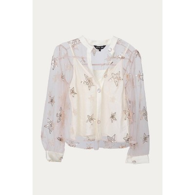 Women's STAR BURST SEQUIN BLOUSE - SISTER JANE