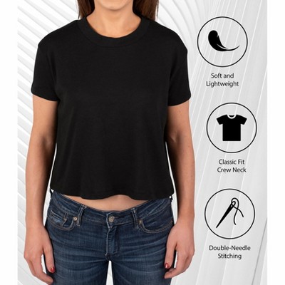 Women's - Wicked - Not Your Basic Witch Cropped Graphic T-Shirt - image 3