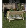 52x30x54 in Raised Garden Bed with Trellis, Wooden Raised Planter Box Outdoor for Growing Vegetables and Herbs, Depth 10.6 in - 3 of 4