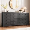 Gaomon 12 Drawers Wooden Dressers for Bedroom, 63" Long Wood Dresser for Living Room, Hallway, 16" Wide TV Stand Dresser - 2 of 4