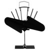 Gardenised Black Indoor Heat Powered Aluminum 2-Blade Wood Stove Fan for Increasing Burning Fireplace - 2 of 4