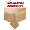 Smarty Had A Party 54" x 108" Gold Rectangular Plastic Tablecloths - 96 pcs - 3 of 4