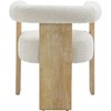 Meridian Furniture,Barrel Boucle Fabric Dining Chair - 2 of 4