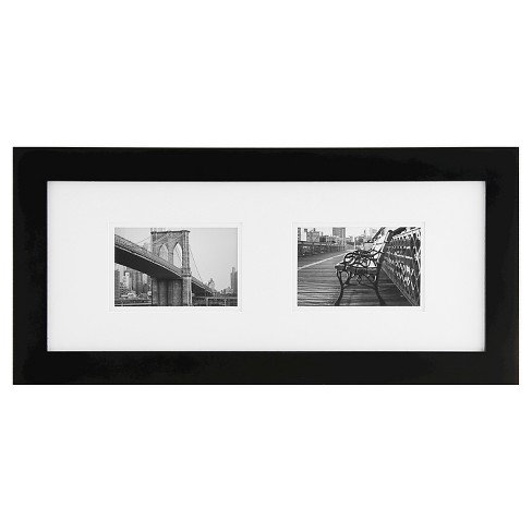 2 Openings 4"x6" Frame Black - Gallery Solutions - image 1 of 4