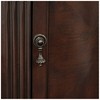 Elm Lane Kendall Vintage Espresso Wood Round Accent Table 19" Wide with Door and 2-Shelf Dark Brown for Living Room Bedroom Bedside Entryway Office - 3 of 4