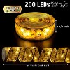 Angel Sar 66ft LED Christmas Tree Ribbon Lights, 200 LEDs with 8 Modes, USB Powered Fairy String Lights with Timer for Xmas Tree Decor, 2.5 inch Wide - 2 of 4