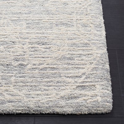 Gray 4' x 6' Hand-Tufted Wool Area Rug