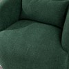 KINWELL 34" Poly Blend Boucle Fabric Upholstered Swivel Armchair - 4 of 4