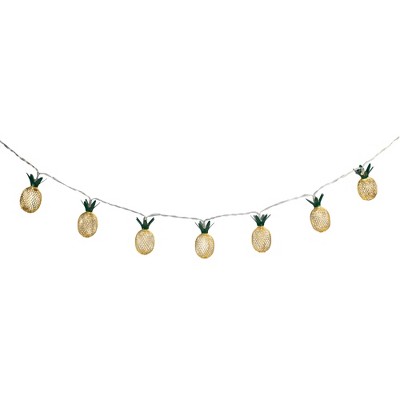 Battery Operated Warm White LED Pineapple String Lights
