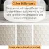 Stylish and Minimalist Nesting Coffee Table Set with Honeycomb Design, Modern Round Coffee Table,for Living Room, Bedroom, Beige(Set of 2 Pieces) - 4 of 4