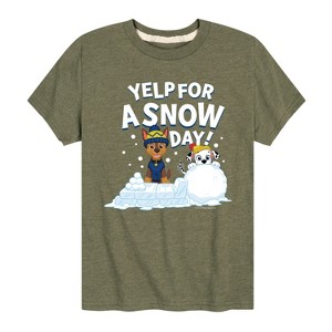 Boys' - Paw Patrol - Yelp For Snow Day Short Sleeve Graphic T-Shirt - 1 of 4