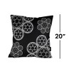 Seven20 Star Wars Black Throw Pillow | White Imperial Logo | 20 x 20 Inches | Set of 2 - 3 of 3