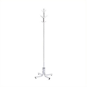 Steel Chrome Standing Coat Rack in Silver-Pemberly Row - 1 of 1