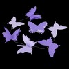 Unique Bargains Paper Wedding Party Butterfly Shaped Crafting String Hanging Garland Ornament Purple - 3 of 4