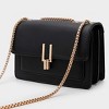 Attop Beige Color-Block Crossbody Bags for Women Leather Cross Body Purses Cute Designer Handbags Shoulder Bag Medium Size - 4 of 4