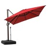 Crestlive Products 10'x 13' Patio cantilever Umbrella with Base Set High-strength Aluminum Pole with 360°Rotation 5 Heights Adjustable - 2 of 4