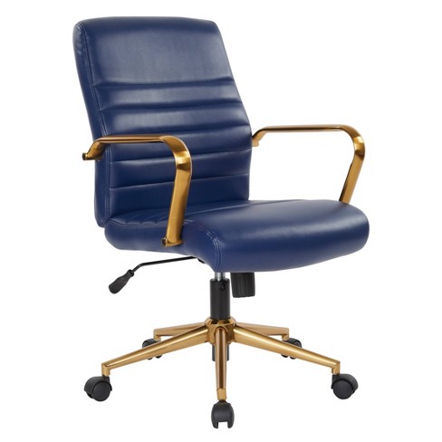 Faux Leather Chair Navy Osp, Best Faux Leather Office Chair