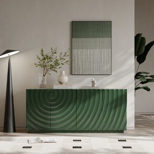 Bella Depot 59'' 4 Doors Buffet Cabinet with Storage Sideboard with Freestanding Anti Dumping for Kitchen, Living Room - 1 of 4