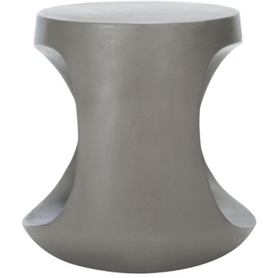 Vikki Dark Grey Concrete Modern Accent Stool