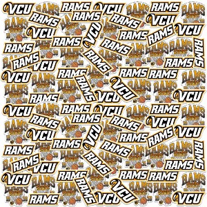 Virginia Commonwealth University Basketball Sports Miscellaneous 100Ct. Sticker Pack - 1 of 4