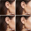 14K Gold Lightweight Hoops - Chunky Open Earrings for Women - 3 of 4