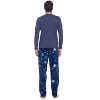 Ashford & Brooks Men's Jersey Knit Long-Sleeve Top and Mink Fleece Bottom Pajama Set - 3 of 4