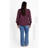 Women's Plus Size Georgia Top - dusty mauve | CITY CHIC - 4 of 4
