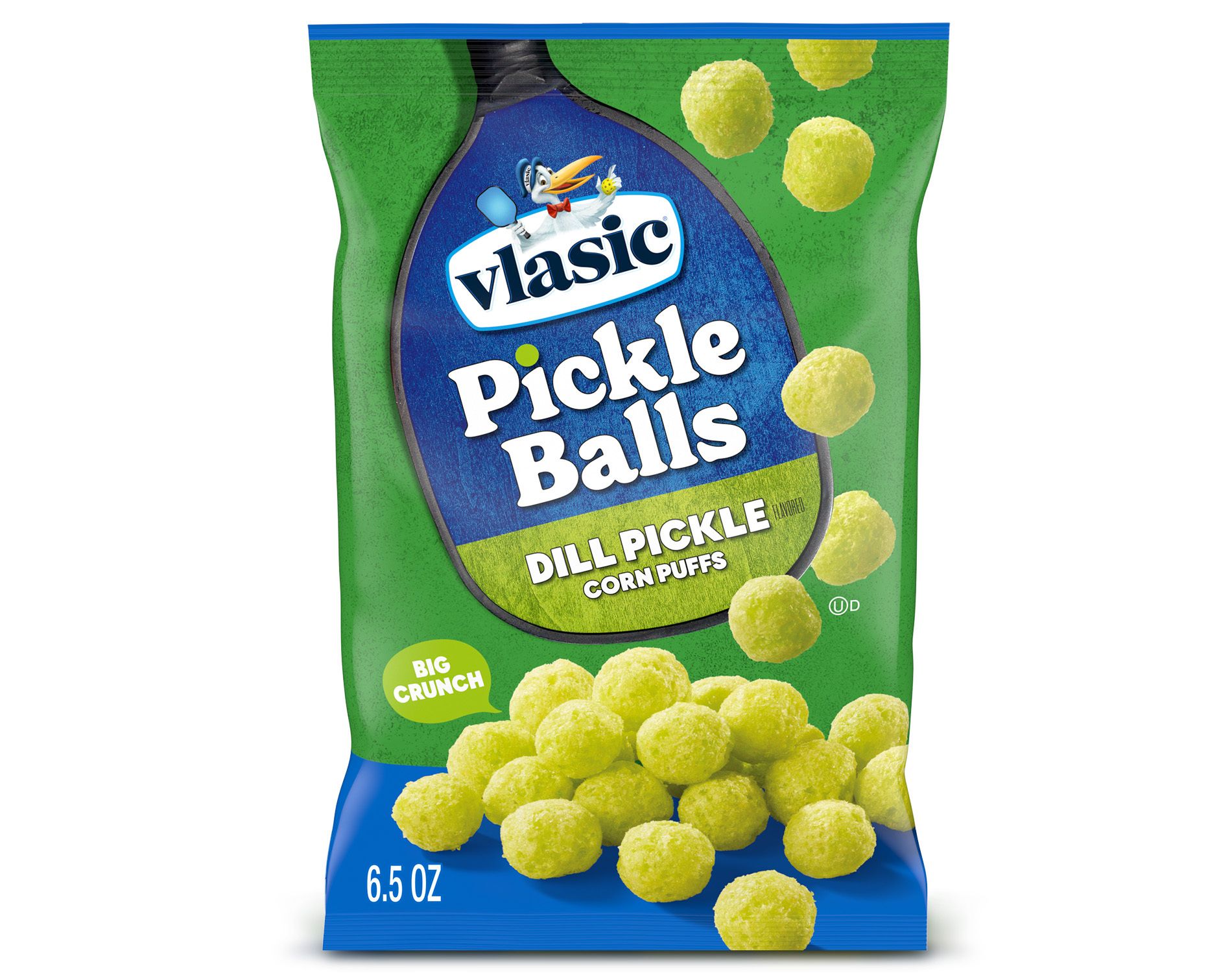 Vlasic Pickle Balls Dill Pickle Flavored Corn Puffs - 6.5oz