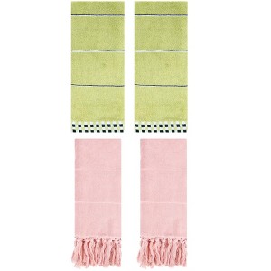 REGALWOVEN 4 Pcs Bathroom Hand Towel 14" x 30" - 1 of 4