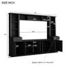 Bella Depot 76.9''H Entertainment Wall Minimalist TV Stand Set - 4 of 4