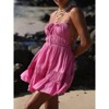 Clotth Women Y2K Spaghetti Strap Mini Dress Summer Solid Color Sleeveless Ruffled Party Dress For Cocktail Beach Club Streetwear - 4 of 4
