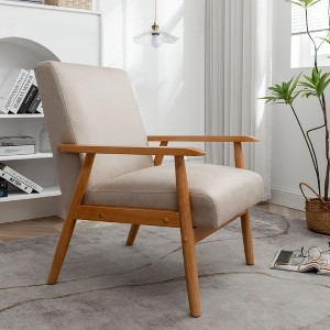 CENGHU Classic Mid-Century Modern Accent Chair, 25.38" Wide Living Room Chair, Upholstered Arm Chair for Living Room, Bedroom - 1 of 4