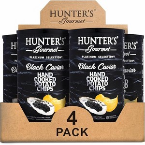 HUNTER FOODS VEGETARIAN BLACK CAVIAR POTATO CHIPS (5.3oz) - 1 of 1
