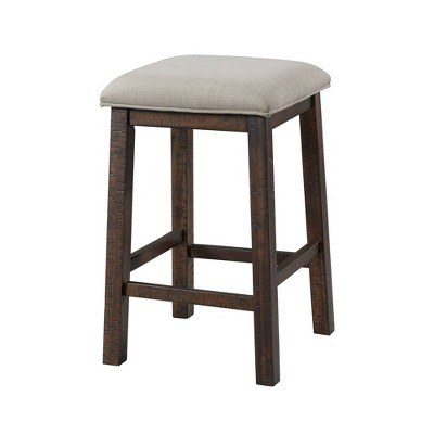 Enrico 60'' Black and Brown Transitional Bar Table Set with USB Ports