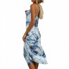 Anna-Kaci Women's Tie Dye Midi Slip Dress with Cowl Neckline and Spaghetti Straps - 3 of 4