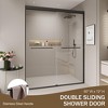 GDFStudio Tauton Double Sliding Shower Door with Tempered Glass - 4 of 4