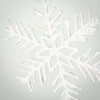 8.5"H  10.5"H & 11.75"H Sullivans Christmas White Snowflake Ornament Set of 3  White - 2 of 4