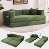 5-in-1 Convertible Sofa Bed, 78.8" Modular Corduroy Sleeper with Sturdy Frame,No Assembly, Multi-Functional Futon for Small Space, Living Room - 3 of 4