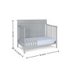 FURNIinspire Cribs Toddler Bed Baby Bedside Modern Bed Baby Crib, Multifunctional 4 In 1 Convertible Crib, Baby Products, Gray, 54"*31.5"*43" - 3 of 4