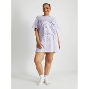 Women's Nightmare Before Christmas Oversized Graphic Pajama T-Shirt - Purple - 3 of 4