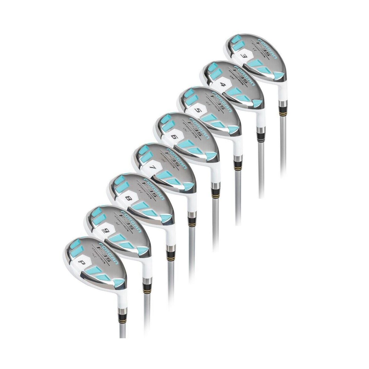Forgan of St Andrews F35 Full Hybrid Golf Iron Set 3-PW, Ladies Right Hand, Graphite