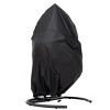 Coolbibila-PE Wicker Egg Chair Swing, Egg Chair For Patio With Cushions, Outdoor Accent Chair With Modern Design, Swing Chairs For Outside - 4 of 4